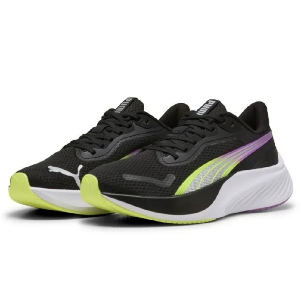 Puma Women's Pounce Lite Black-Pure Magenta